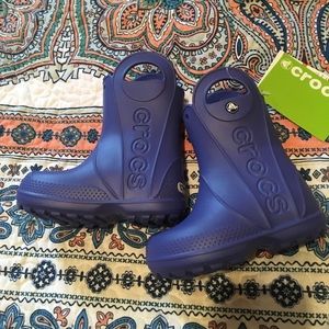 Crocs size 8 rain boots toddler
